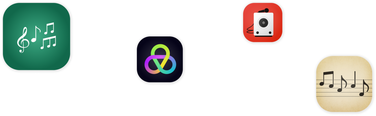 Mozart software app icons